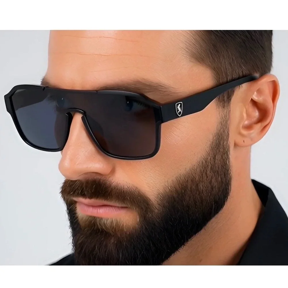 Sunglasses Men's Fashion Sunglasses Sporty Driving Shades Street Wear Dark Black